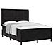 Letto a molle con materasso Nero 140 x 200 cm Velluto - Foto miniatura 1