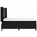 Letto a molle con materasso Nero 140 x 200 cm Velluto - Foto miniatura 8