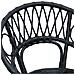 Sedia da pranzo 2 pcs Nero 49 x 51 x 81 cm Rattan e Ferro - Foto miniatura 8