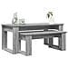 Set di Tavolini da Caffè 2 pcs Grigio Sonoma Legno multistrato - Foto miniatura 3