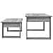 Set di Tavolini da Caffè 2 pcs Grigio Sonoma Legno multistrato - Foto miniatura 9
