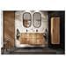 | Set di mobili da bagno - Rovere marrone opaco - Craft | 120/57/46 cm & 35/136/27 cm | Mobili sottolavabo, mobili da bagno, armadio alto, mobile da bagno - Foto miniatura 8