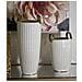 Vaso Shopping In Ceramica Bianca Con Manici Dorati 18x25 Cm - Foto miniatura 6