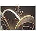 Stampa Con Led Su Tela Laccata Butterfly Farfalla Dorata Quadrata Con Cornice Oro - Foto miniatura 4
