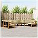 Set di divani da esterno con cuscino 9 pcs Naturale e Beige - Foto miniatura 2