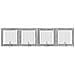 Cancello per cani con supporti 4 pcs Grigio Sonoma 80 x 80 cm - Foto miniatura 1