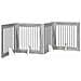 Cancello per cani con supporti 4 pcs Grigio Sonoma 80 x 80 cm - Foto miniatura 4