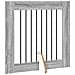 Cancello per cani con supporti 4 pcs Grigio Sonoma 80 x 80 cm - Foto miniatura 5