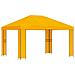 Gazebo 4 × 3 m Giallo Poliestere e Acciaio 190 gsm - Foto miniatura 1
