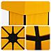 Gazebo 4 × 3 m Giallo Poliestere e Acciaio 190 gsm - Foto miniatura 5