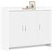 Credenza Bianco 98,5 x 33 x 80 cm Legno ingegnerizzato - Foto miniatura 2