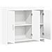 Credenza Bianco 98,5 x 33 x 80 cm Legno ingegnerizzato - Foto miniatura 3
