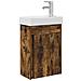 Mobile bagno con rubinetto Rovere Fumo 40,5 x 22,5 x 62 cm - Foto miniatura 1