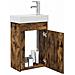 Mobile bagno con rubinetto Rovere Fumo 40,5 x 22,5 x 62 cm - Foto miniatura 3