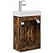 Mobile bagno con rubinetto Rovere Fumo 40,5 x 22,5 x 62 cm - Foto miniatura 7