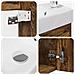 Mobile bagno con rubinetto Rovere Fumo 40,5 x 22,5 x 62 cm - Foto miniatura 8