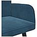 Sofa a Due Posti Blu 115 x 61 x 87 cm Velluto - Foto miniatura 7