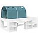 Letto con Tunnel 4 pcs Bianco e azzurro Legno ingegnerizzato - Foto miniatura 3