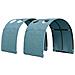 Letto con Tunnel 4 pcs Bianco e azzurro Legno ingegnerizzato - Foto miniatura 5
