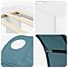 Letto con Tunnel 4 pcs Bianco e azzurro Legno ingegnerizzato - Foto miniatura 9