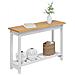 Tavolo consolle con lo scaffale EKAI Bianco 112 x 35 x 76 cm - Foto miniatura 3