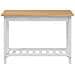Tavolo consolle con lo scaffale EKAI Bianco 112 x 35 x 76 cm - Foto miniatura 4