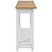 Tavolo consolle con lo scaffale EKAI Bianco 112 x 35 x 76 cm - Foto miniatura 5