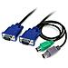 Cavo sottile KVM, PS / 2 3 in 1, 1,8 m - Foto miniatura 1