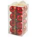 2411367 Set 16 Palle Di Natale, Rosso, Plastica, 3x3x0.1 Cm - Foto miniatura 1