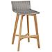 Sgabelli 2 Pz Polyrattan E Legno Massello D'acacia 40x45x90 Cm - Foto miniatura 2