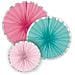 Amscan - 3 Rosoni Di Carta Rosa E Menta - Foto miniatura 1