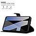 Custodia Compatibile Con Huawei Mate 10 Pro In Nero Carbone - Coperchio Protettiva Con Chiusura Magnetica, Funzione Stand E Tasca Per Le Carte - Foto miniatura 6