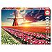 EDU18465 Puzzle da 1500 Pezzi - Paesaggio di Tulipani - Foto miniatura 1