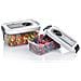 Zb3618 Set Di 2 Contenitori Senza Bpa Con Valvola Del Vuoto - Capacità 0,75 L E 1,5 L - Conserva Aromi - Foto miniatura 1
