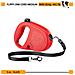 Guinzaglio Allungabile Per Cani Medio Grandi Flippy One Cord M, Cordino Retraibile 5 M, Max 20 Kg, Rosso - Foto miniatura 6