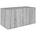 Armadietto Da Parete Grigio Sonoma 80x39x40cm Legno Multistrato - Foto miniatura 2