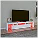 Mobile Porta Tv Con Luci Led Bianco 200x36,5x40 Cm - Foto miniatura 5