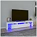 Mobile Porta Tv Con Luci Led Bianco 200x36,5x40 Cm - Foto miniatura 1