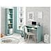 Libreria Pomona, Mobile Portalibri Alta A 5 Ripiani, Scaffale Da Ufficio O Cameretta, Scaffale Moderno Con Scomparti, 52x25h80 Cm, Verde Acqua - Foto miniatura 1
