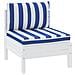 Cuscini Per Pallet 2 Pz Strisce Blu E Bianche Tessuto Oxford - Foto miniatura 3