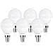 Lampadina Led E14 6w (equivalente 40w) - Luce Bianca Naturale 4000k - 480 Lumen - Classe Energetica A+ - Attacco Piccolo E14 - Pack 6 Pezzi - Mini Globo P45 - Foto miniatura 1