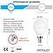 Lampadina Led E14 6w (equivalente 40w) - Luce Bianca Naturale 4000k - 480 Lumen - Classe Energetica A+ - Attacco Piccolo E14 - Pack 6 Pezzi - Mini Globo P45 - Foto miniatura 5