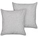 Set Di 2 Cuscini Leuzea Bouclé 45 X 45 Cm Grigio Tinta Unita - Foto miniatura 3