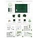 Kit Lamelle Oscuranti In Pvc 4m Cinto H. 150cm Verde - Foto miniatura 8