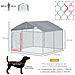 Recinto Per Cani E Animali Domestici Da Esterno Con Copertura Impermeabile, 230x230x175 Cm - Foto miniatura 3