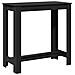 Tavolo Da Bar Nero 102x50x103,5 Cm In Legno Multistrato - Foto miniatura 2