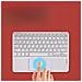 Tastiera Touchpad Wireless Per Tablet White L - Foto miniatura 5