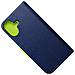 Custodia A Libro Book Cover Case Per Apple Iphone 16 Navy-lime - Foto miniatura 3