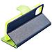 Custodia A Libro Book Cover Case Per Apple Iphone 16 Navy-lime - Foto miniatura 5