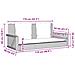 Panchina a Dondolo con Cuscini Marrone 119x56x48 cm Polyrattan - Foto miniatura 3